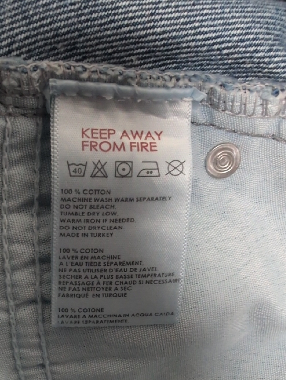 BDG Distressed Dark Blue Denim Mini Skirt - Picture 3 of 4